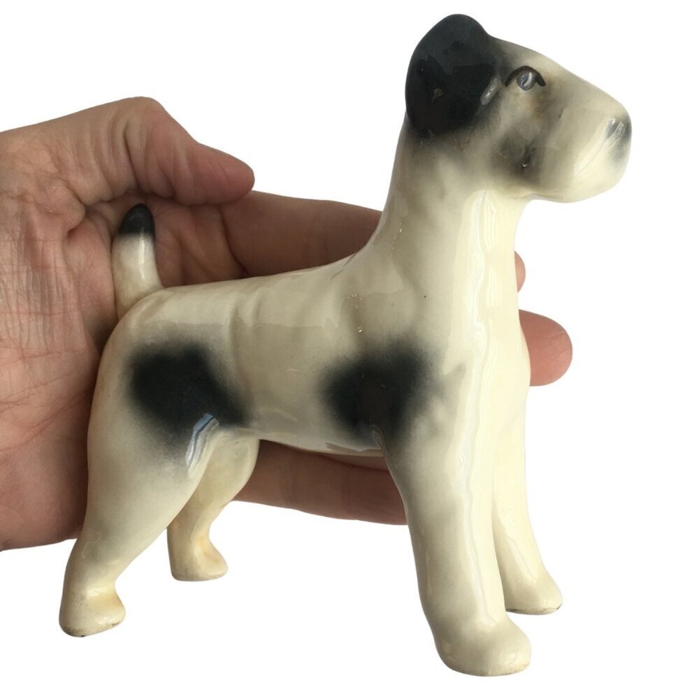 Vintage Dog Figurine Statue - Possibly Terrier, Schnauzer, Wirehaired, Worcester